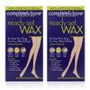 Completely Bare Ready Set Wax for Face, Bikini & Body- Easy To Use Wax Strips, Full Body Hair Removal, All Natural Antioxidant, Aloe & Jojoba Oil, Cruelty Free & Paraben-Free, Vegan Formula, 50ct, 2pk view 1