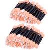 Amariver 200 Pack Disposable Eyeshadow Brush Sponge Tipped Oval Makeup Tool Dual Sides Eyeshadow Brush Comestic Applicator for Girls Lady Women Daily Beauty(Black) view 1