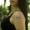 10 x Faith + Hope + Love Tattoo - black temporary Cross Puls Heart Tattoo Symbol (10) view 3