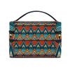 African Art Tribal Print Travel Makeup Toiletry Organizer Case Cosmetic Bag view 1