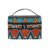 African Art Tribal Print Travel Makeup Toiletry Organizer Case Cosmetic Bag view 2