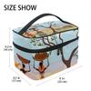 African Art Tribal Print Travel Makeup Toiletry Organizer Case Cosmetic Bag view 3