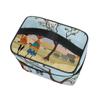 African Art Tribal Print Travel Makeup Toiletry Organizer Case Cosmetic Bag view 4