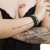 10 x Don't forget to love yourself - temporary Skin Tattoo - Lettering in black (10) view 1