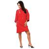 Cricket Rebel All Purpose Cape for Professional Salon Barbershop Cape for Clients, Adjustable Snap Neck Closure, Shiny Red view 1