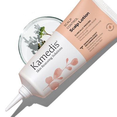 KAMEDIS Scalp Moisturizer Lotion For Dry, Itchy, Dandruff, Flaky, Seborrheic Dermatitis, Psoriasis and Sensitive Scalp. Over-Night Mask Treatment Botanicals-Based. Parabens Free. 3.38 Fl Oz.