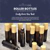12-Pack 10ml Amber Glass Roller Bottles with Brushed Gold Leakproof Caps  Premium Empty Roll-On Bottles for Essential Oils, Perfumes, Serums, DIY Aromatherapy & Beauty Products view 4