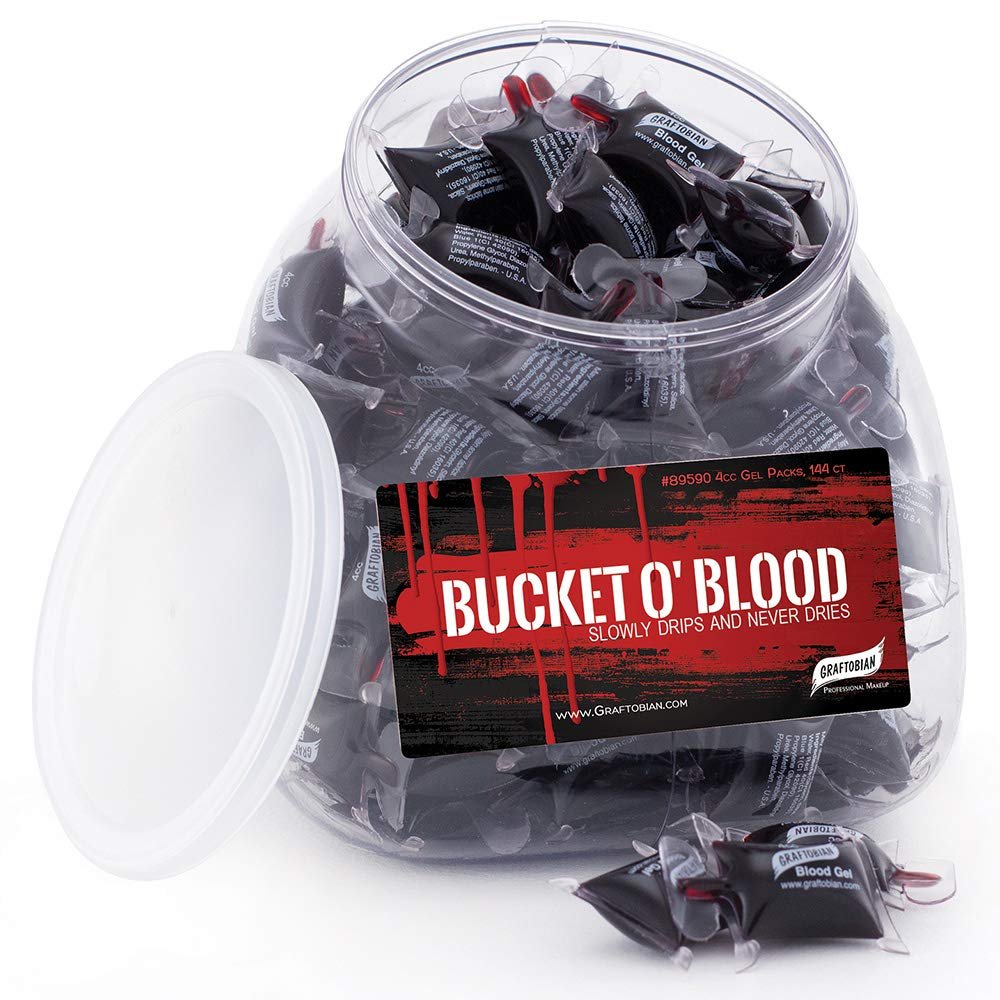 Bucket O' Blood - 144 Count 4cc Blood Gel Packs