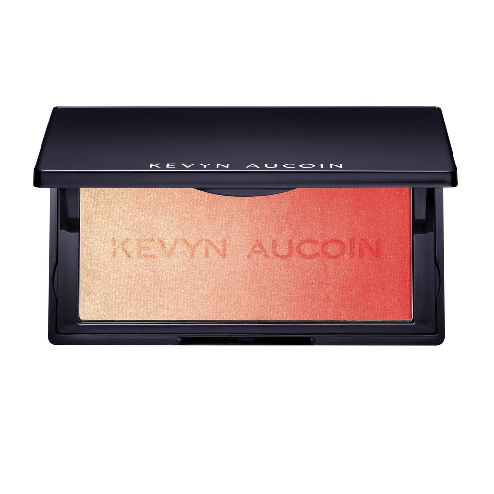 Kevyn Aucoin The Neo-Blush - Gradient Trio Richly-Pigmented, Lightweight Powder Cheek Blush & Highlighter Makeup Palette with Pearl, Satin, and Matte Finishes, Sunset, 6.8 g