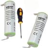 HQRP 2-Pack Batteries Compatible with Braun 6515 Type 5705, 6550 Type 5704, 6525 Type 5703, CruZer1 Model Z20, 2675 Type 5732 Razor/Shaver Plus Screwdriver view 1
