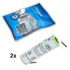 HQRP 2-Pack Batteries Compatible with Braun 6515 Type 5705, 6550 Type 5704, 6525 Type 5703, CruZer1 Model Z20, 2675 Type 5732 Razor/Shaver Plus Screwdriver view 2