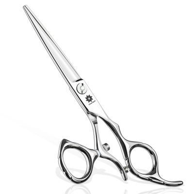 Dream Reach HIGH-END SERIES Japanese 440C Stainless 6.0" 360 Swivel Thumb Ring Professional Barber Razor Edge Hairdressing Straight Cutting Scissors
