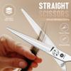 Dream Reach HIGH-END SERIES Japanese 440C Stainless 6.0" 360 Swivel Thumb Ring Professional Barber Razor Edge Hairdressing Straight Cutting Scissors view 3