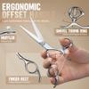 Dream Reach HIGH-END SERIES Japanese 440C Stainless 6.0" 360 Swivel Thumb Ring Professional Barber Razor Edge Hairdressing Straight Cutting Scissors view 4