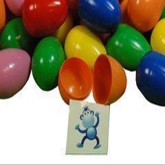 1000 ~ Sticker or Tattoo Filled Easter Eggs - (1 Item) Sticker or Tattoo