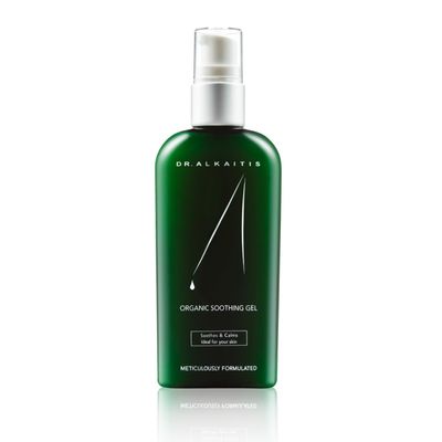 DR. ALKAITIS Organics Soothing Gel - Natural Aloe Vera Gel with Boswellia & Seaweed Complex - Multi-Purpose Serum for Sensitive Skin (120ml/4oz)
