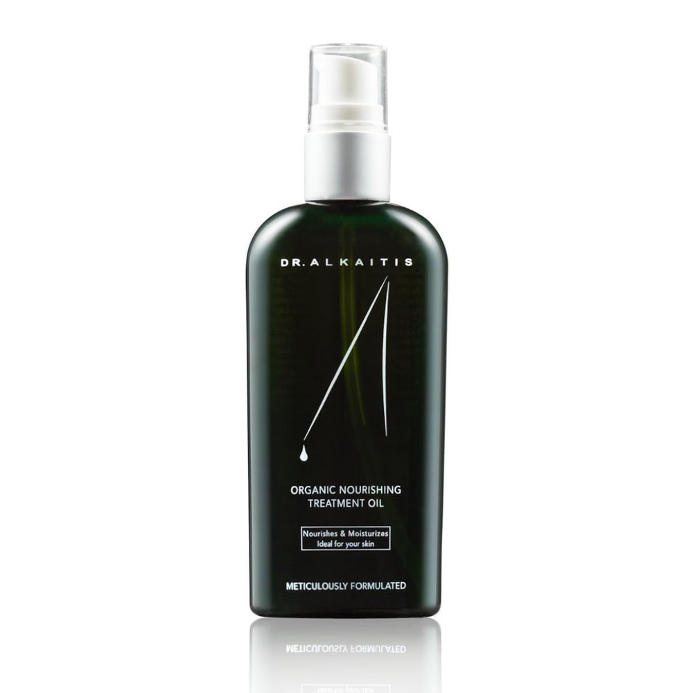 DR. ALKAITIS Organic Nourishing Treatment Oil - Versatile Face & Body Oil - Fast Absorbing (120ml/4oz)