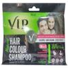 VIP NATURAL HAIR COLOUR SHAMPOO BLACK - 3 IN 1 SHAMPOO HAIR COLOUR CONDITIONER - 40ml view 1