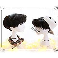 12 inch Black Wig Cosplay Handsome Guy Guy Male Models Lolita Japan Harajuku Male Short Wig