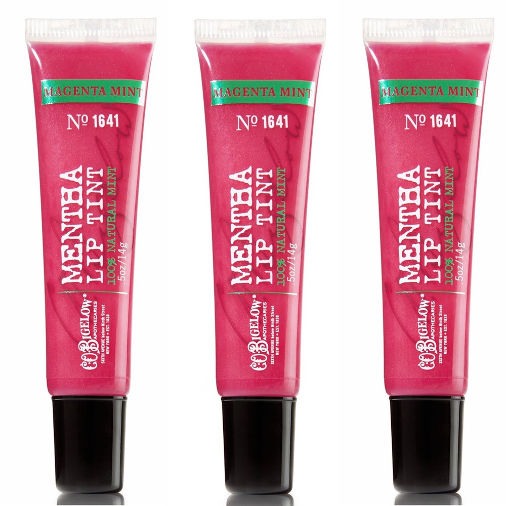 Bath & Body Works C.O. Bigelow Mentha Lip Tint 3 Pack Magenta Mint #1641