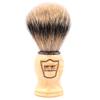 Parker Silvertip Badger Shaving Brush-Faux Ivory Resin Handle & Stand | 22mm Soft Knot for Rich Lather | Handcrafted Grooming Tool for Shave Soaps or Creams | Luxury Wet Shaving Brush | Iconic Brand view 1