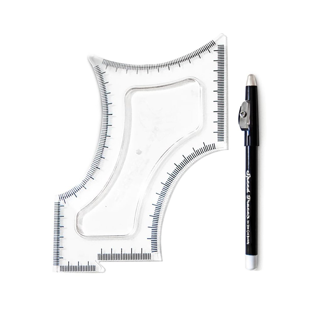The Cut Buddy Original Shaping Tool, Clear Beard and Hairline Template with Bonus Tracer Pencil, As Seen on Shark Tank