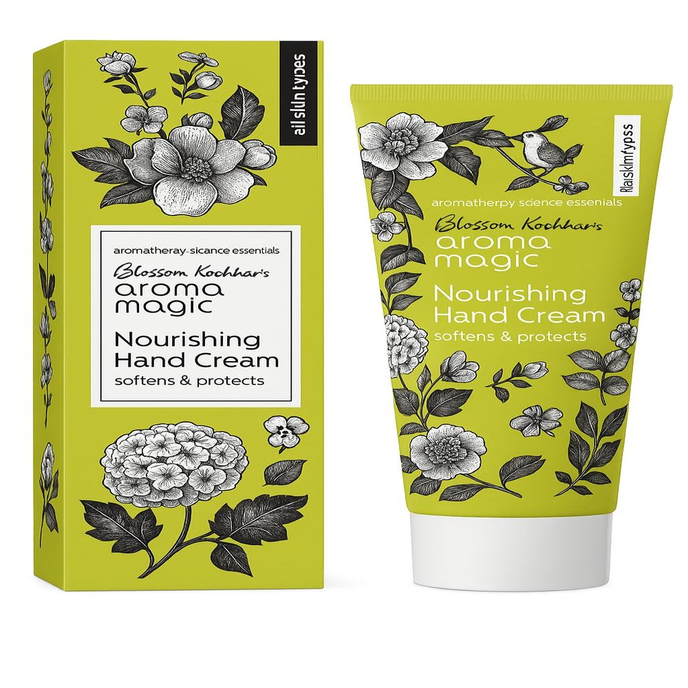 Aroma Magic Nourishing Hand Cream | Softens & Moisturizes Dry Hands | For Cuticle & Nail Care | Lightweight Non-Greasy Formula | Suitable for All Skin Types | 1.76 Oz (50g)