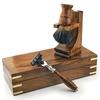 Premium Wooden Shaving Set for Men featuring Triple Edge Cartridge Razor & Pure Black Badger Brush with Stand & Box (View amazon detail page) view 1