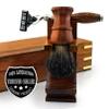 Premium Wooden Shaving Set for Men featuring Triple Edge Cartridge Razor & Pure Black Badger Brush with Stand & Box (View amazon detail page) view 2