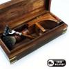 Premium Wooden Shaving Set for Men featuring Triple Edge Cartridge Razor & Pure Black Badger Brush with Stand & Box (View amazon detail page) view 4