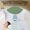 Non Slip Bath Pillow, Luxury Spa Bathtub Head & Neck Rest Support, Permeable Quick Drying Air Mesh Tub Pillow with 4 Large Suction Cups, Fits Any Tubs, Soft and Relaxing view 3
