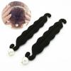 2 Pcs Womens Hair Styling Tools Pearl Foam Sponge Donut Bun Maker Clip Hook Holder Hairstyle DIY Accessories view 1