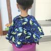 AKOAK Children Cartoon Dolphin Patterned Hair Cut Cap Waterproof Hairdresser Dressing Salon Gown Apron Cloak Cloth for Salon view 3