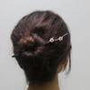 Wooden Hair Stick for Women Girl 7.08" Black Ebony Carved Hair Pins for Long Hair Handmand Hair Accessories for Buns (Model C) view 3
