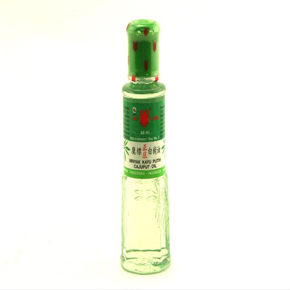 Cap Lang Cajuput Oil (Minyak Kayu Putih) - 2.02 fl oz - 60ml (Pack of 3)