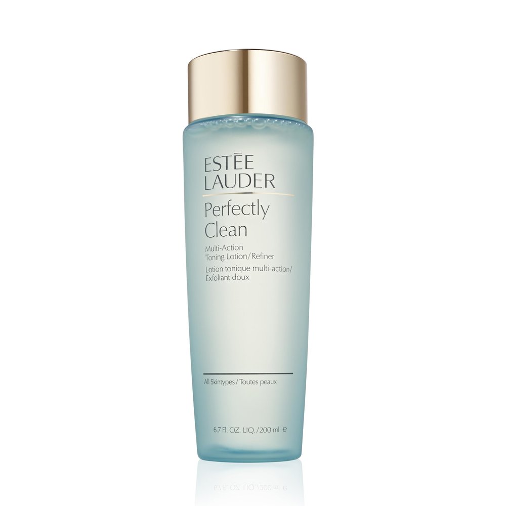 Este Lauder Perfectly Clean Multi-Action Hydrating Toning Face Lotion/Refiner | Exfoliating Toner, 6.7 Fl Oz
