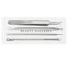 Beaute Galleria 4 Pieces Blackhead Remover Pimple Extractor Popper Bend Curved Tweezers for Acne Comedone Blemish Whitehead Zit Removal Tool Kit with Instructions view 2