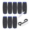 8 Pack Extra Coarse Replacement Rollers for Amope Pedi Refills Electronic Perfect Foot File Pedi Hard Skin Remover Refills Include 1 Nail Brush 1 Clean Brush view 1