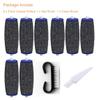 8 Pack Extra Coarse Replacement Rollers for Amope Pedi Refills Electronic Perfect Foot File Pedi Hard Skin Remover Refills Include 1 Nail Brush 1 Clean Brush view 2