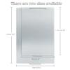 G2PLUS Portable Folding Vanity Mirror, Ultra-Slim Aluminum Shell Travel Mirror, 4x3 Inch Small Mirror for Travel, Bathroom, Makeup, Beauty, Grooming view 2