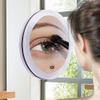 15X Magnifying Mirror - with 3 Mounting Suction Cups - Used for Precise Makeup - Eyebrows/Tweezing - Blackhead/Blemish Removal - Bathroom/Travel Makeup Mirror - 6 Inch Round (Rose Gold) view 3
