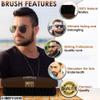 Smooth Viking Beard Brush & Comb Gift Set for Men - Natural Boar Bristle Hair Brush & Wooden Comb, Boar Brush for Facial Hair Styling, Grooming & Beard Shaping Tool, Men Hair Products - Brown view 3