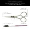 Brow Scissors with Brush | Surgical Grade Stainless Steel Eyebrow Scissor by DreamCut view 2