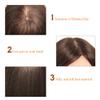 Mannequin Head with Human Hair 22-24 Inch Cosmetology Manikin Doll Head with 60% Brown Real Hair for Hairstylists Cosmetology Students Practice Styling with Clamp Holder view 4