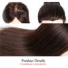 22-24 Inch Mannequin Head With 60% Real Human Hair Practice Training Manikin Head with Clamp Holder For Styling Cutting Braiding Brown Hair Cosmetology Doll Head for Christmas view 3