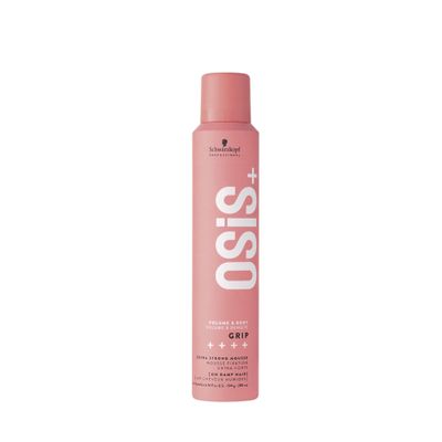 OSiS+ Grip Extreme Hold Mousse Extra Strong Control and Volume with Lasting Definition and Natural Shine Volumizing, Vegan Formula with Heat Protection, 6.76 oz