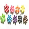 100 Pcs Small Gingham Flower Padded Appliques Mix Color Size 10 Mm view 1