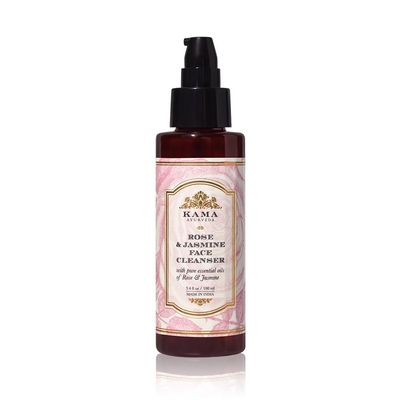 Kama Ayurveda Rose and Jasmine Face Cleanser with the Pure Essential Oils of Rose and Jasmine, 100ml