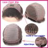 100% Malaysian Virgin Human Hair Glueless Full Lace Wig Deep Curly Free Part Lace Front Wig with Bleached Knots Baby Hair (16"Lace Front Wig) view 4