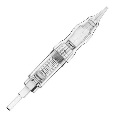 Cartridge Needles BIOMASER 10PCS Sterilized Permanent Makeup Cartridge Needles Screw Thread Tattoo Needle for Permanent Makeup Machine Tattoo Pen for Eyebrow Eyeliner Lip Contour(1R-0.3MM)
